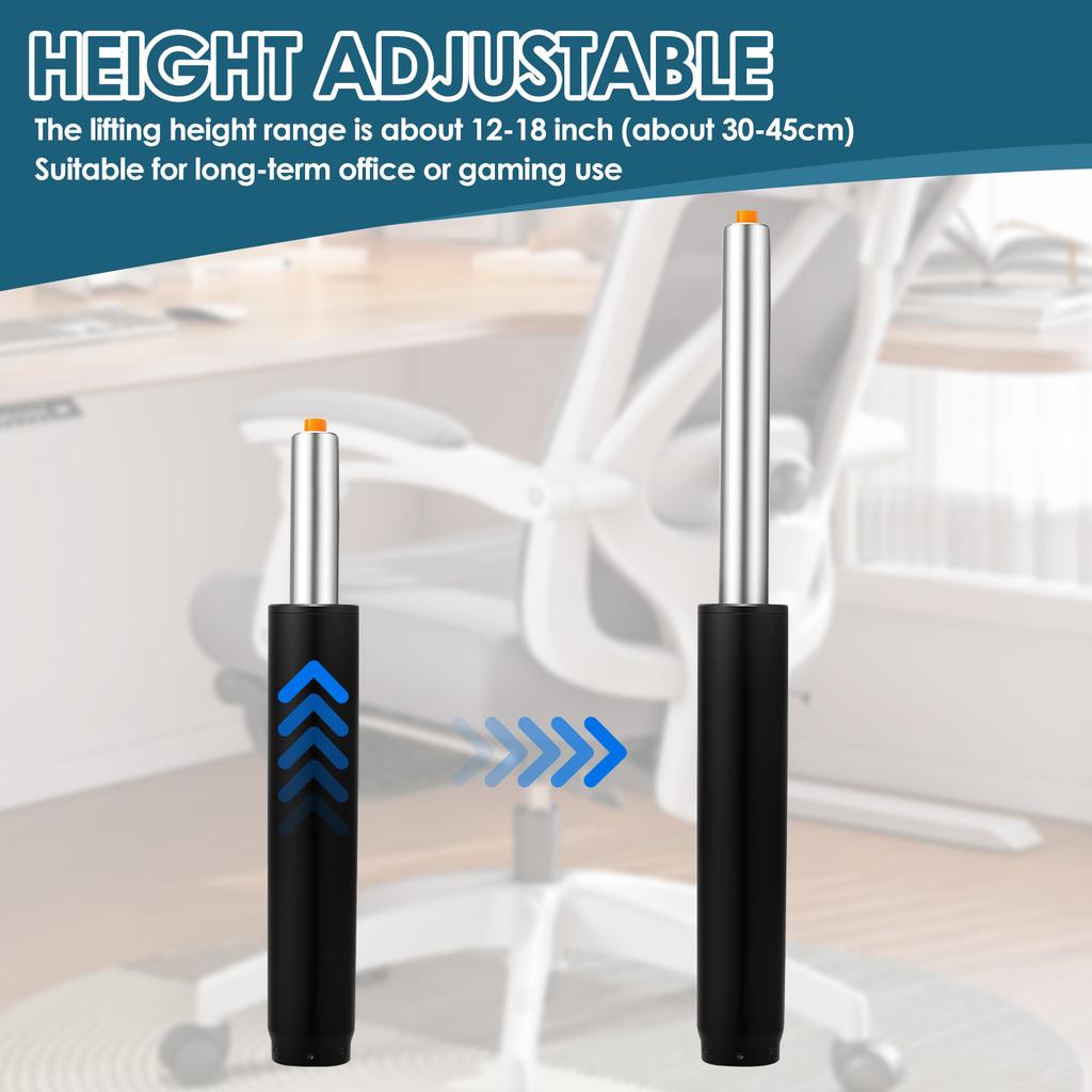 Heavy Duty Pneumatic Support Rod Chair Gas Lift Cylinder for Office Bar Stool Shock Absorber Piston Seat Replacement Accessories