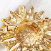 Sparkling Sunflower Brooch Outfit Decor Rhinestone Flower Pin Realistic Stainless Sunflower Floral Pin Clothes