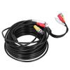 Portable CCTV Cable 3-In 1 Video Audio Power Cord BNC+RCA+DC Connector for DVR Surveillance
