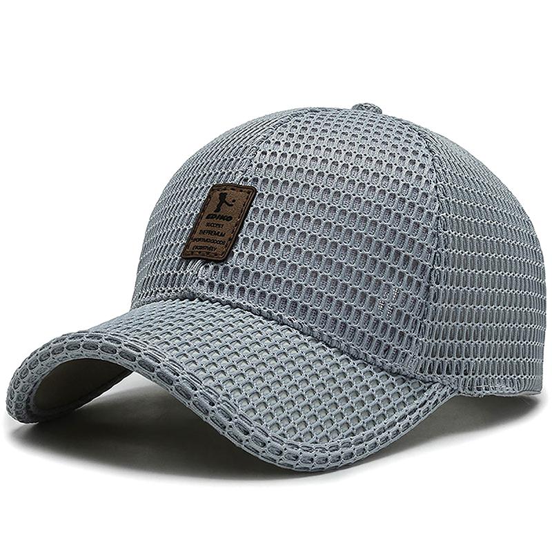 Summer Men Mesh Baseball Cap Sunhat Outdoor Summer Breathable Men Baseball Hat