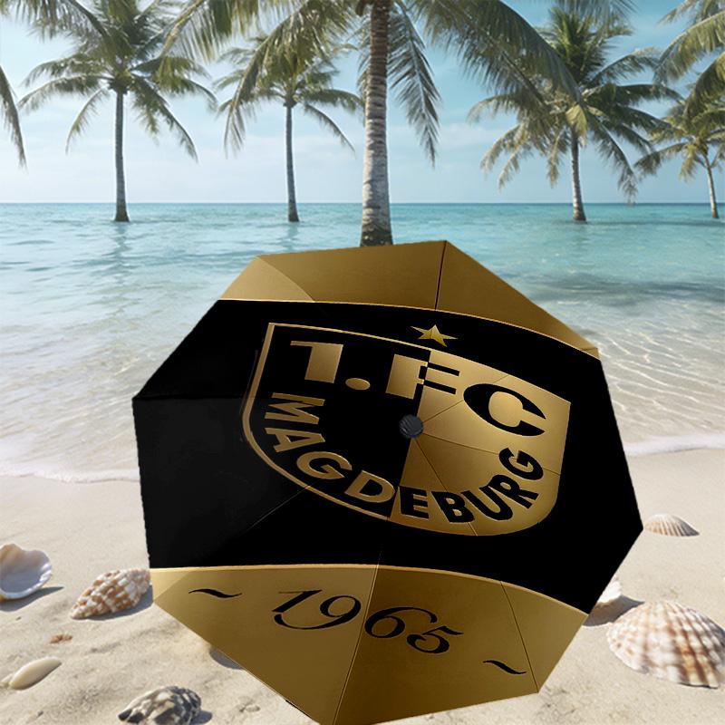 FC Magdeburg Print Umbrella Automatic Opening/ Closing - Portable Foldable Design - Daily use for Travel/Outdoor - Gift for Birthday