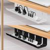 Under Desk Cable Management Tray Under Table Storage Rack Wire Organizer For Office Surge Protector Cable Holder for Home