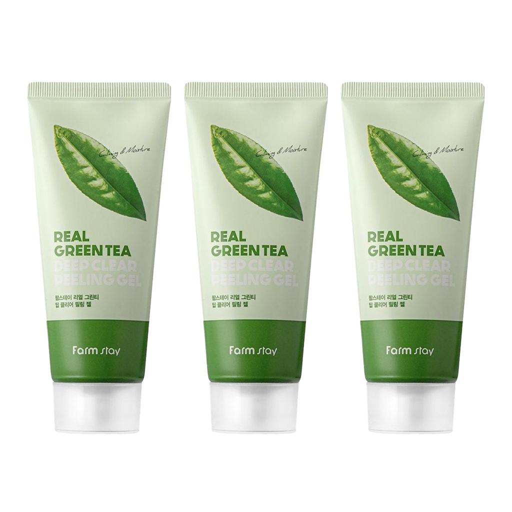 FARM STAY Гель-пилинг Real Green Tea Deep Clear 100 мл (3 варианта)