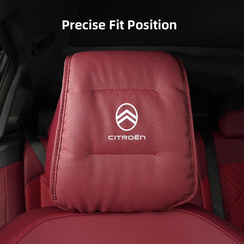 YILOQ1 1Pcs Car Seat Headrest Protector Auto Pillow Cover For Citroen C6 C4 C3 C2 C1 2CV VTS DS3 DS4 DS5 RD3 Cross Berlingo Xsara Grand