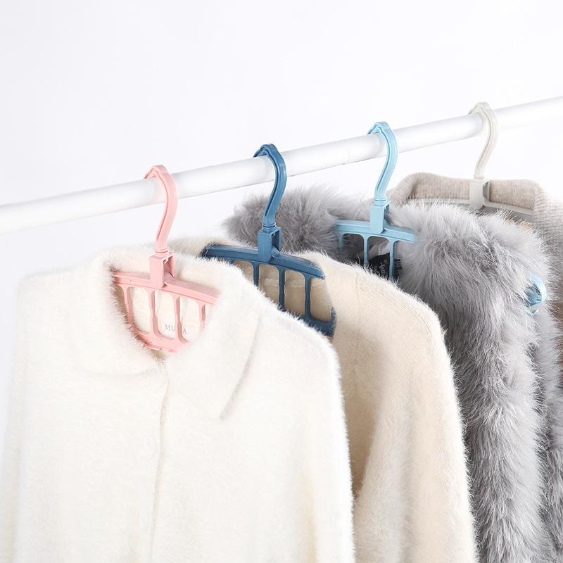 1 шт. Пластиковые вешалки с несколькими отверстиями, органайзер для экономии места в доме для спальни, гардероба, дома, общежития