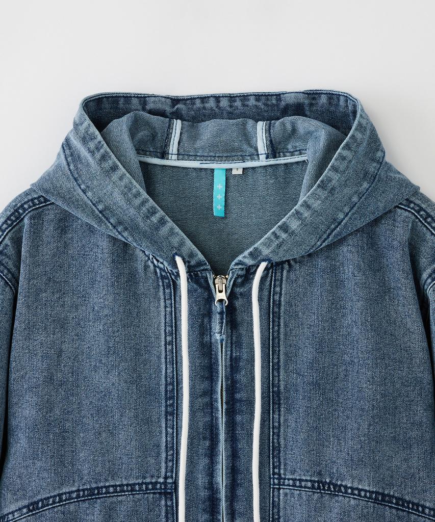 Худи Stco Diems Cutout Denim на молнии, синее (негабаритный)_Ldjxa01Osl