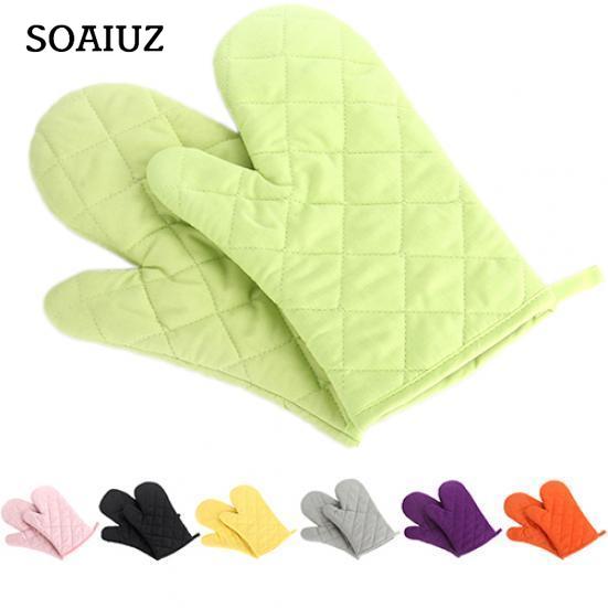 Cotton Oven Mitt Heat Proof Resistant Protector Kitchen Cooking Pot Holder Glove