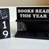 Счетчик книг 3D-печатный Маленький знак отслеживания книг Современный счетчик чтения Книги, прочитанные в этом году Считающие украшения Многоцелевой