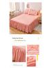 Ruffled Bed Skirt: Non-Slip One-Piece Dust Cover for Girls, Sizes 1.5 & 1.8