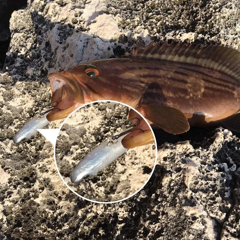 1/3/5 шт. мягкие силиконовые рыболовные приманки, искусственная приманка для окуня, крутой рыболовный аксессуар для пресной и соленой воды