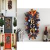 Spooky Pumpkin Halloween Wreath Door Hanging Decorative Courtyard Ornament