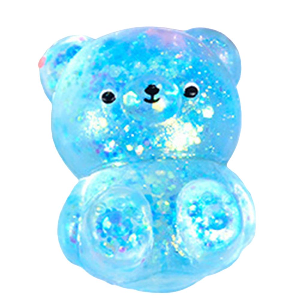 Squeeze Toy Decompression Soft Vent Toy Stretchy Bear Bulb Toy for Autisms Stress Relief Toy Student Decompress Toy