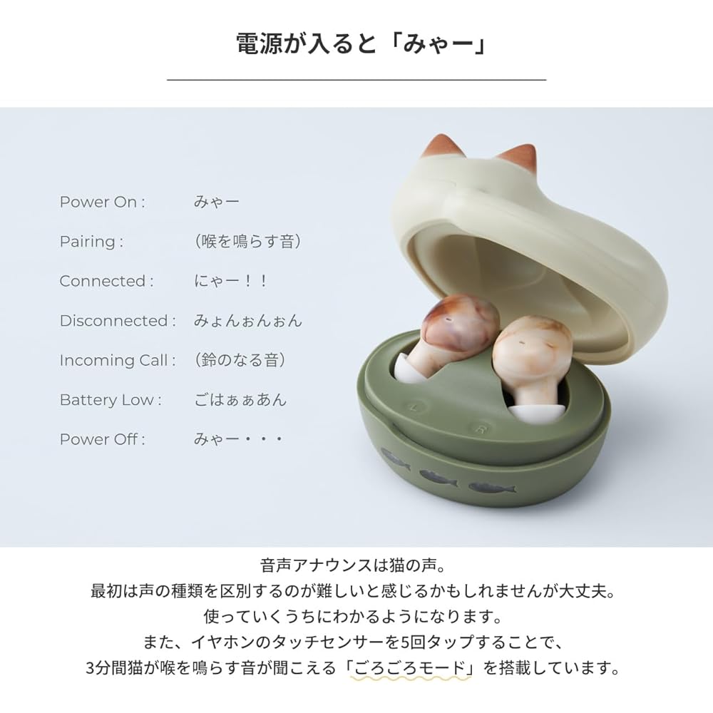 Radius HP-C28BT True Wireless Earphones: NEKO true wireless earphones, Bluetooth compatible, fully wireless, left and right separated earbuds, AAC, li