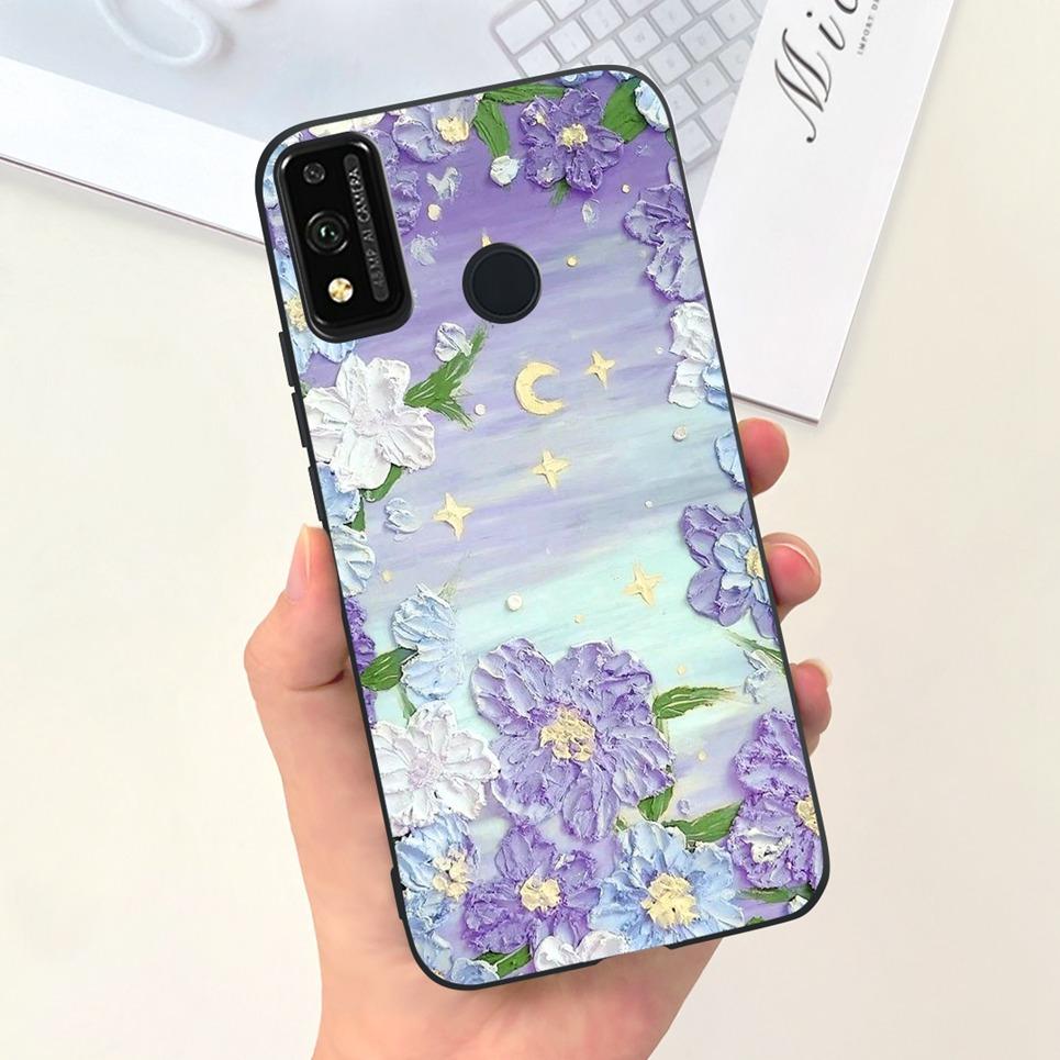 Мягкие силиконовые чехлы для Huawei Honor 9X lite Чехол JSN-L21 JSN-L22 JSN-L23 Coque Fundas Роскошный дизайн с узором Мягкий силиконовый чехол