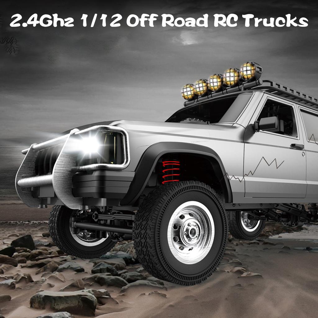 RC Car 2.4Ghz 1/12 Off Road RC Trucks 4WD Vehicle Racing Climbing RC Car Gifts for Kids Adults with