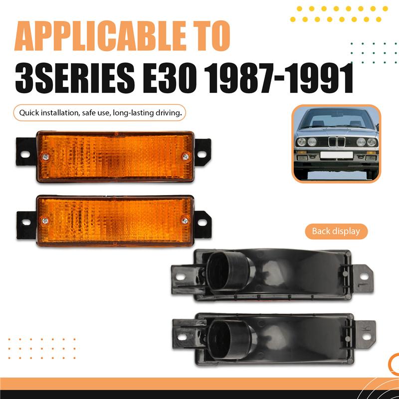 Передние указатели поворота 1 пара Угловые фонари Для BMW 3 E30 1987 1988-1991 - Номера деталей 63131380965 63131380966