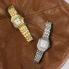 Luxury Square Women's Watches Brand Ladies Quartz Wristwatch Classic Silver Simple Femme Steel Band Relogio Feminino