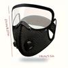1PC Men's and Women's Cycling Protective Masks, Sports Masks, Filters, Dustproof and Warm Masks, Protective Lenses, Removable