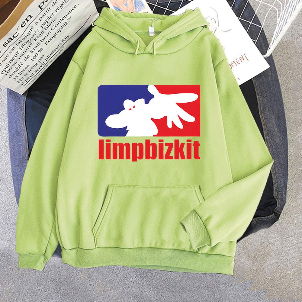Мужские худи Limp Bizkit Классические с круглым вырезом с длинным рукавом Оверсайз Флисовые Худи с капюшоном Худи Свитшоты Унисекс