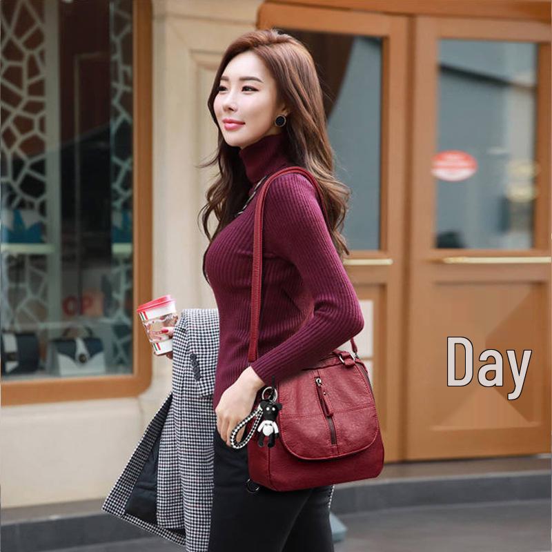 Женский универсальный рюкзак из ПУ кожи - Большая вместимость, повседневная сумка, школьный рюкзак