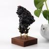 5cm Walnut Base Pedestal Jewelry Crystal Ball Base Stand Fixed Seat Display Stand Stone Gem Holder Desktop Ornament Home Decor