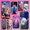 Аниме Y-Ямато Чехол для телефона для iPhone 16,15,14,13,12,11,Plus,Pro Max,XS,X,XR,SE,Mini,8,7 Мягкий силикон Черный чехол