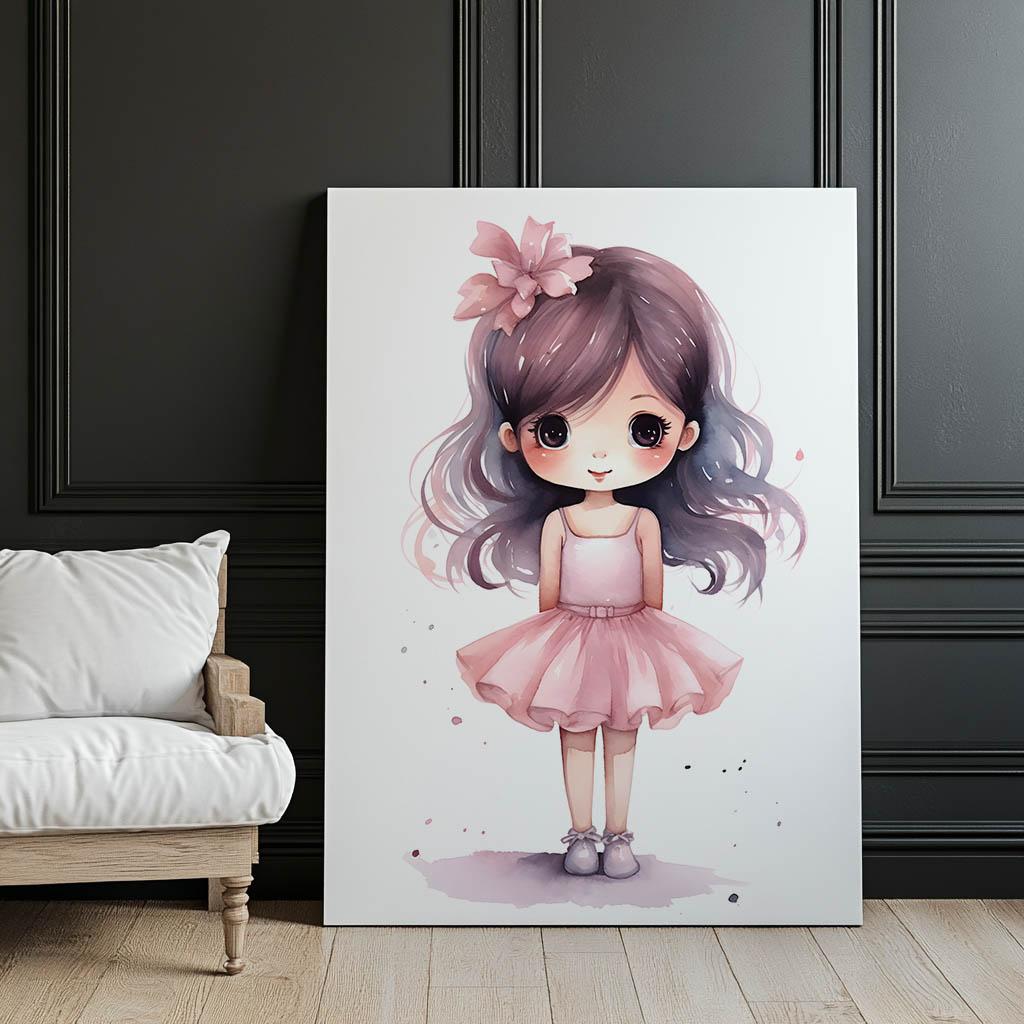 Mała Księżniczka Mała Księżniczka, 30X40 Cm, Rama Aluminiowa Złota, Papier Matowy 230 Gsm