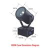 Mandisen Outdoor Waterproof Automatic Rotating Sky Rose Searchlight