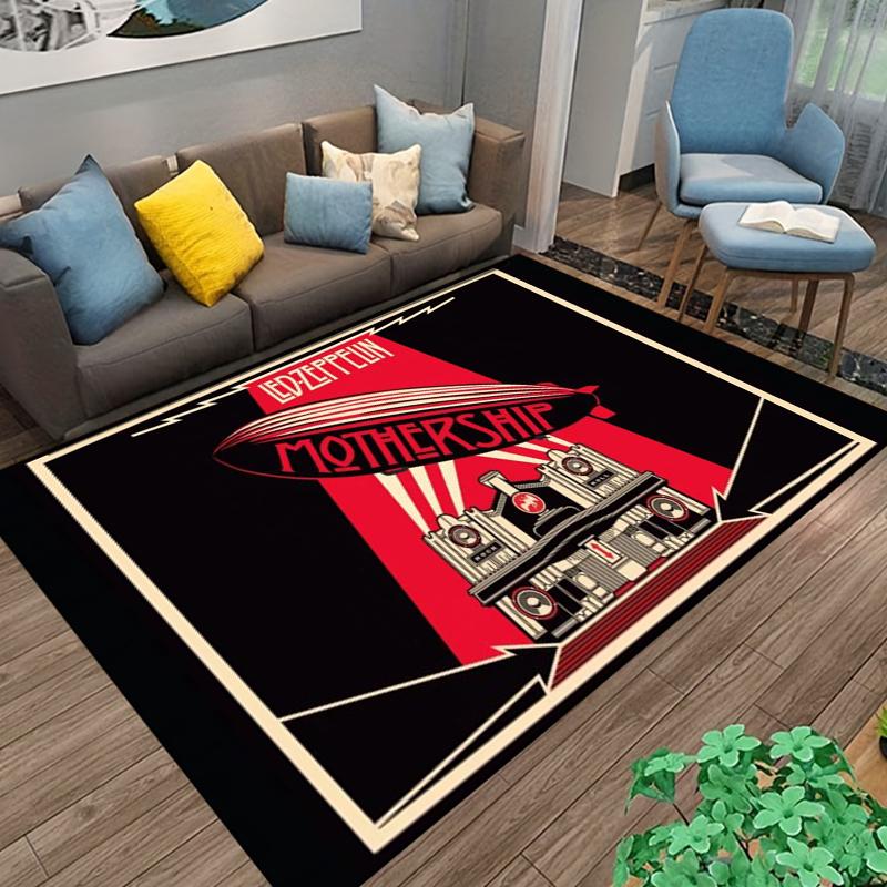 Ковер с рисунком Led-Zeppelin 15 размеров для гостиной, коврик для ванной, креативный придверный коврик, ковер для спальни, домашний декор, украшение ковра для дома