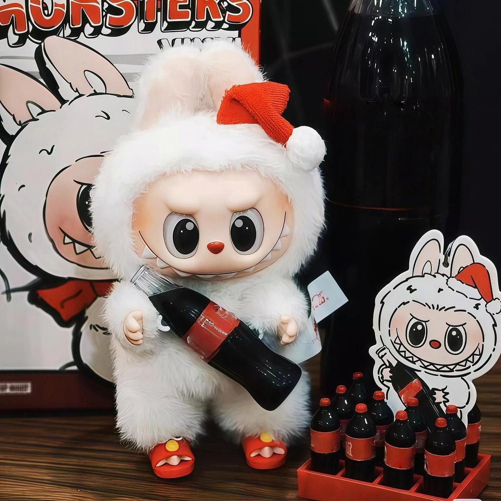 LABUBU G3 Винтажная бутылка Шарм для автомобиля 1:1 Высококачественная реплика Премиум винил Авто Декор Зеркало Вентиляционная клипса на приборную панель Украшение Безопасное вождение Коллекционный подарок