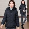 Cotton-padded Jacket Women's Short Mother's Loose Padded Cotton-padded Jacket Joker Cotton-padded Coat for Middle-aged and Elderly People.