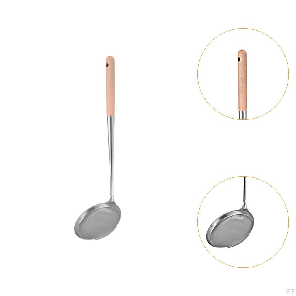 Ложка для жарки тортов Кухонная утварь Ручка с защитой от ожогов Простота использования Половник для приготовления розеток