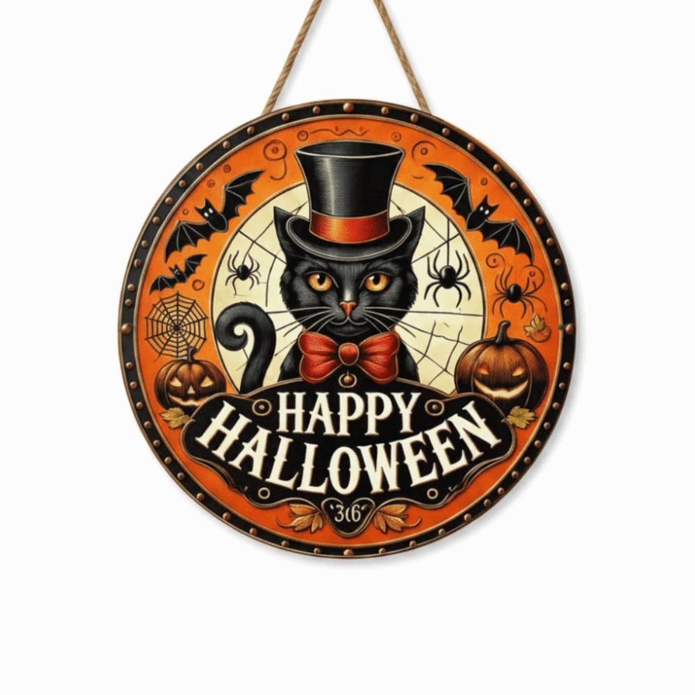 Wooden Halloween Door Decorations Ghost Pumpkin Porch Decor Wall Decoration Indoor Atmosphere