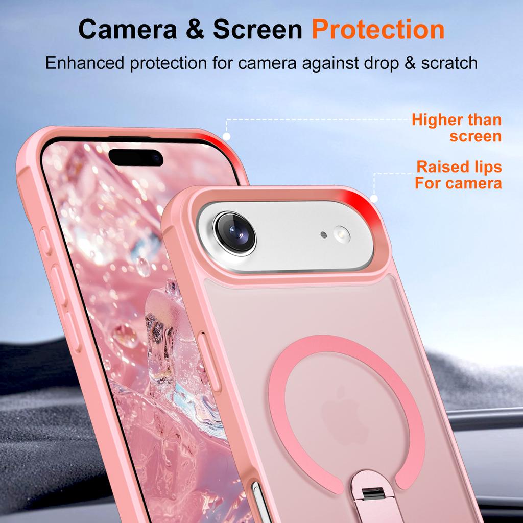 For iPhone Air Case Compatible with MagSafe Kickstand TPU+PC Drop Protection Phone Cover