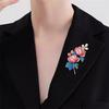 Exquisite Temperament Peony Flower Pearl Brooches For Women Girls Light Luxury Elegant Corsage Clothing Accessories Gifts