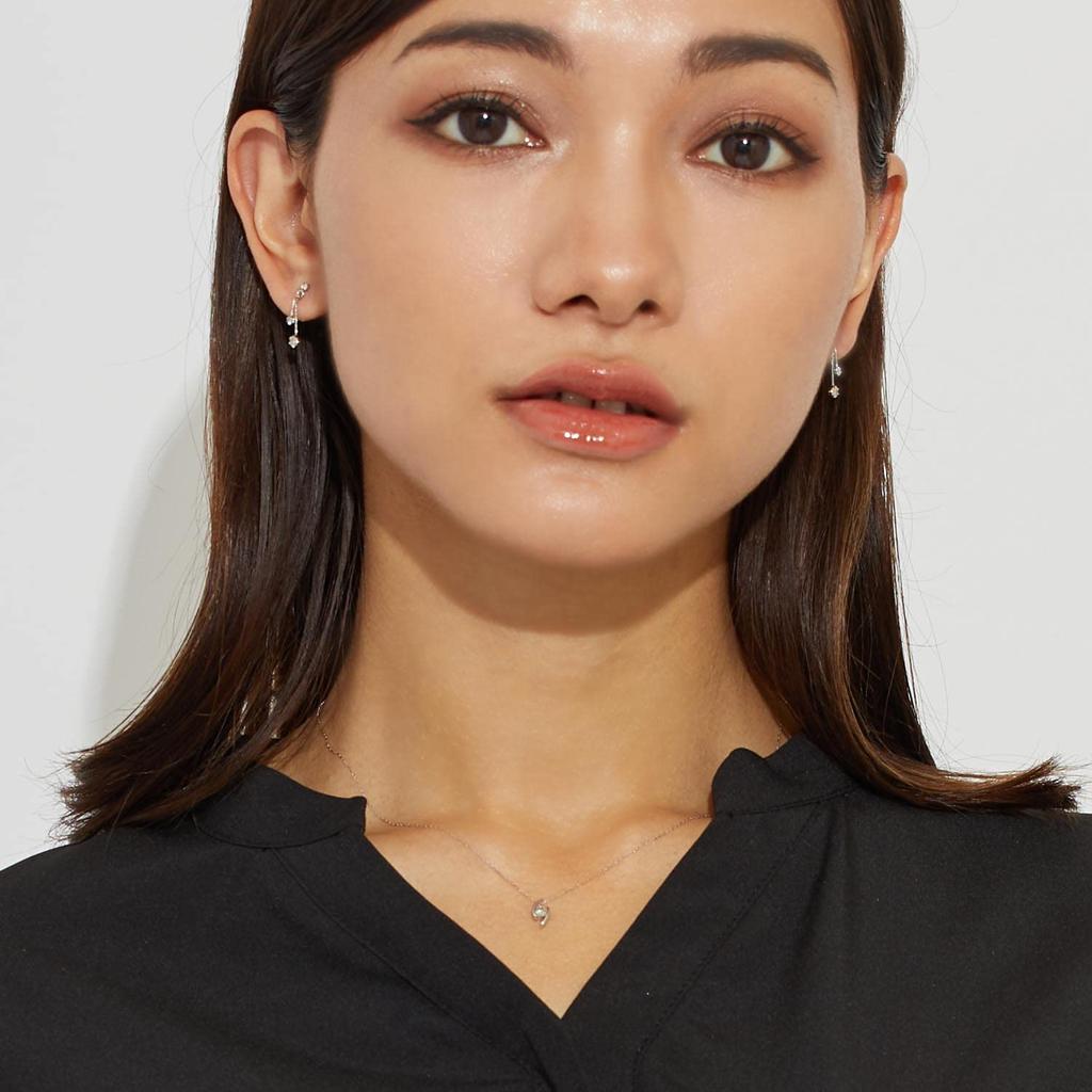 Ожерелье Сатурн Бриллиант 1 Гран Платина PT900 [Лара Кристи] 0.1 карат lp51-0006-pt