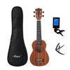 Maghogany 4 String 21 Inch Ukulele for Beginner with Capo,Tuner and Bag