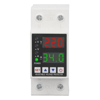 AC230V Защита от перенапряжения и пониженного напряжения Ограничение тока Задержка Автоматический сброс Переключатель Напряжение
