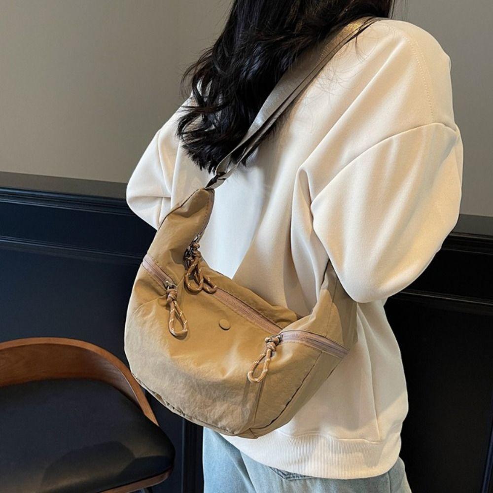 Japanese Style Casual Crossbody Bag Large Capacity Underarm Bag Sports Shoulder Bag Outdoor