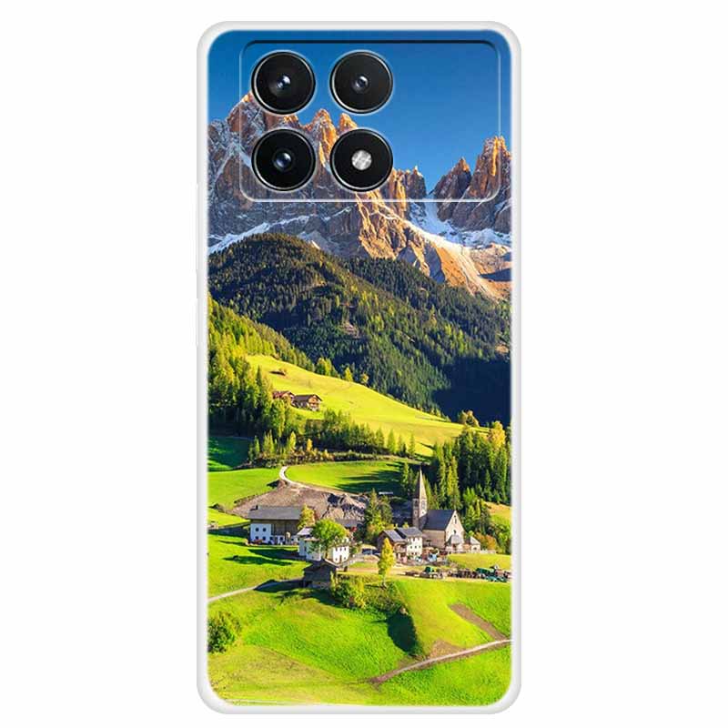 Clear Cover For Xiaomi Poco F6 Pro Case 2024 Paint Soft Silicone TPU Back Cases For Xiaomi Poco F6 Pro 5G Phone Cover Capa Coque