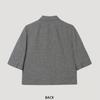 [shs Miss] Middle Sleeve Crop Jacket Swwjkp21080 Bk