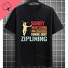 Funny Friends Dont Let Friends Zipline Alone Graphic Tshirt Pure Cotton Short Sleeve Round Neck Casual Sports Outdoor Tshirt