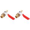 2Pcs Ball Valve 1 4 Multilayer Silicone Corrosion Resistance Durable Air Compressor Accessories