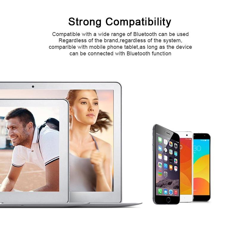 Earphone Sports Neckband Magnetic Wireless Stereo Earbuds Metal Headphones With Mic