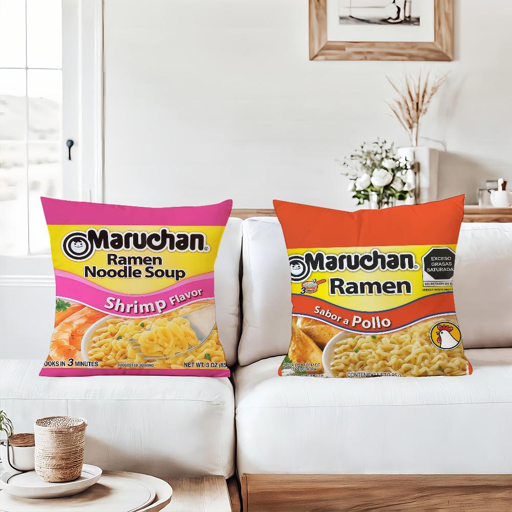 Модная наволочка с принтом M-Marucha R-Ramen, офисные подушки, подходит для дивана, автомобиля, спальни, декоративная наволочка