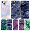 Роскошный прозрачный мягкий чехол для телефона с радужным мрамором для iPhone 14 13 12 11 Pro Max XS X XR SE 7 8 Plus Противоударный ТПУ Прозрачная крышка