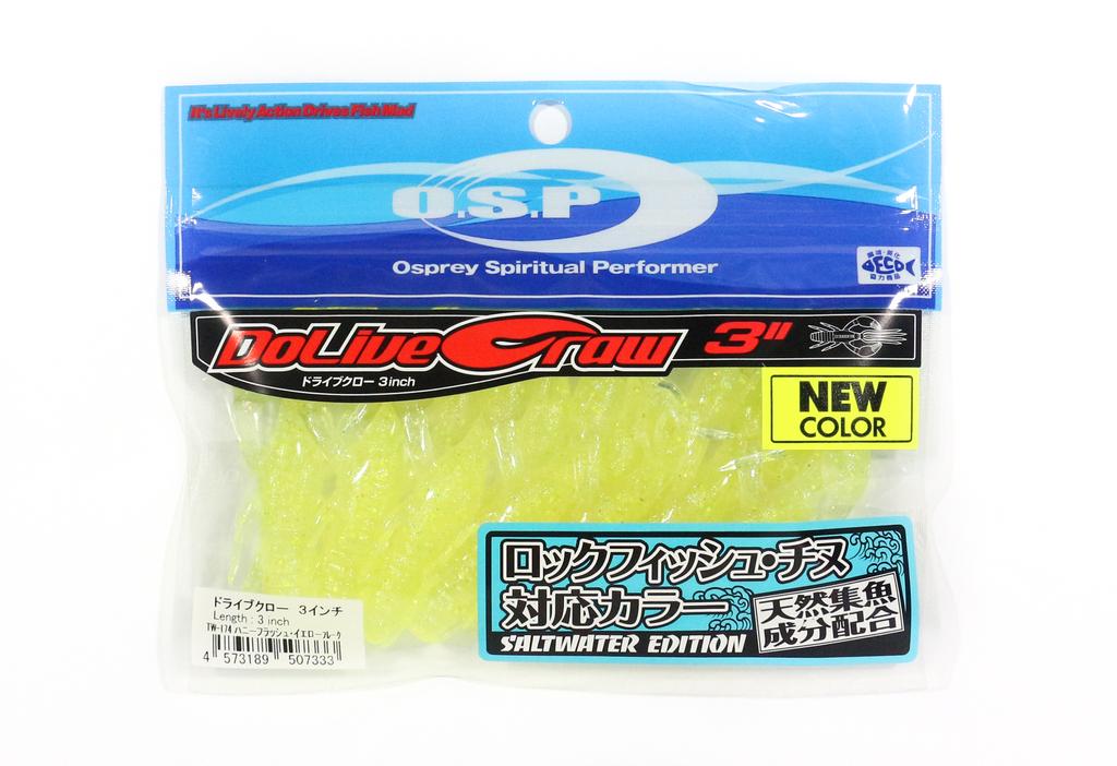 OSP Soft Lure Dolive Craw 3 Inches Salt W-174 (7333)