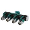 4 Way Water Tap Converter Connector Splitter Hose Pipe Adapter Garden Irrigation Watering