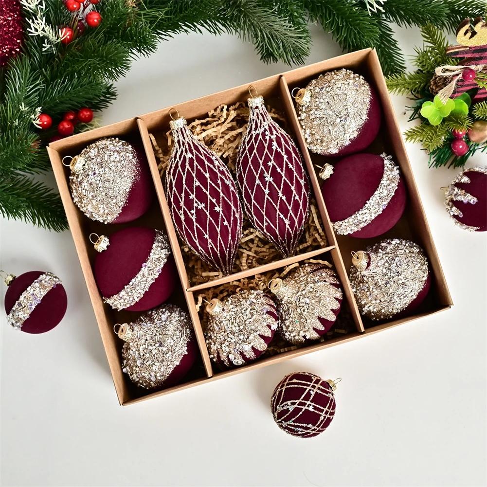 Christmas Party Christmas Decorations Plastic Christmas Balls Celebration Decor Elegant Display Perfect For Parties