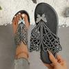 Large-sized Flip-flops with Flip-flops and Fashionable Butterfly Slippers for Women